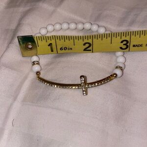 Cross rhinestone bracelet